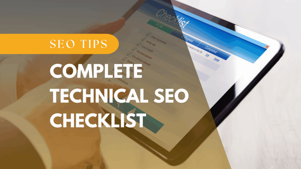 Complete Technical SEO Checklist