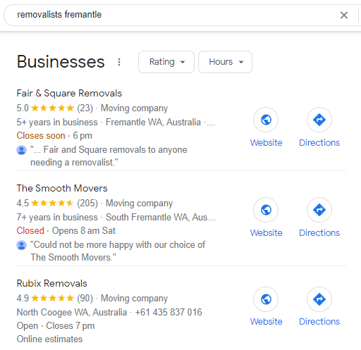 google pack 3 results