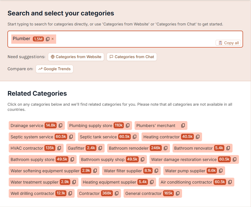 google business profile category finder