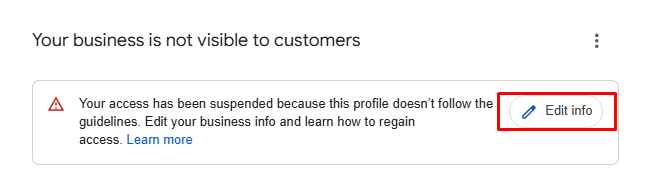 don't edit profile